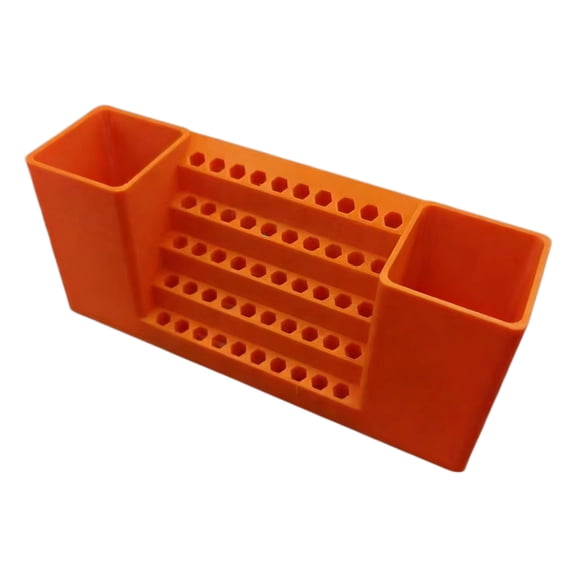 50 Slot Bit Organizers for Impacts and Screwdriver Bits,Hexes Key Holder 1/4" Screwdriver Bits Holder Storage Tool Box
