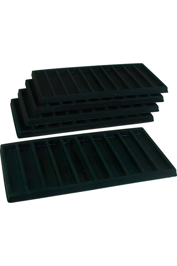 50 Slot Bracelet & Watch Display Tray Black Showcase