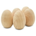 thumbnail image 1 of 50 Smooth Standable Wooden Easter Eggs to Paint, Quality Large Wooden Eggs for Crafts, Wooden Easter Egg Paint 4-3/8 in, by Woodpeckers, 1 of 8