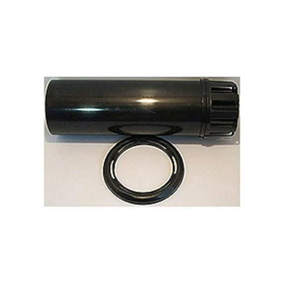 50 Sq. ft. Filter Teleweir Sleeve with Lock Ring Blank Insert, Black