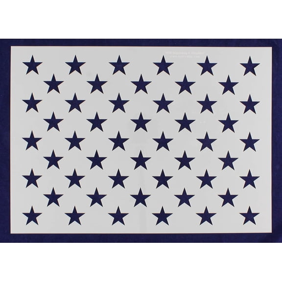 50 Star Field Stencil 14 Mil -19.2 G-Spec" - Painting /Crafts/ Templates
