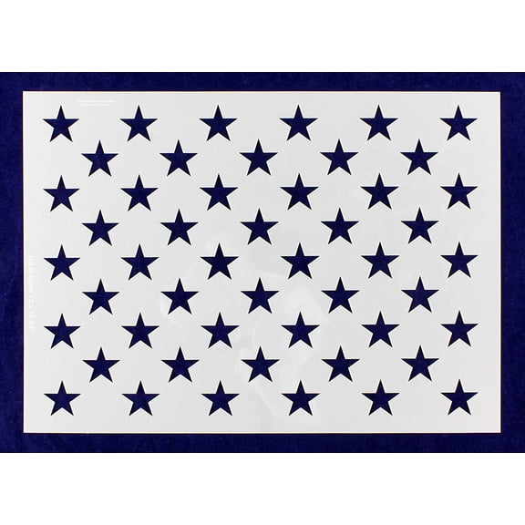 50 Star Field Stencil 14 Mil -G-Spec 16.94" - Painting /Crafts/ Templates