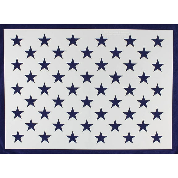 50 Star Field Stencil 14 Mil -G-Spec 24" - Painting /Crafts/ Templates