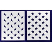 50 Star Field Stencil G-Spec 27 2 Pieces- 14 Mil Painting /Crafts/ Templates