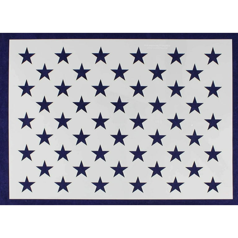 50 Star Field Stencil US American Flag G-Spec 19 Inches - Walmart.com 50-star-field-stencil-us-american-flag-g-spec-19-inches-walmart-com