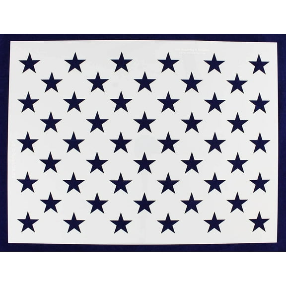 50 Star Field Stencil - US/American Flag - G Spec 24.73 Inch