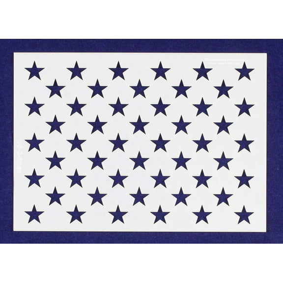 50 Star Field Stencil - US/American Flag - G-Spec - 7.08"H x 10"L