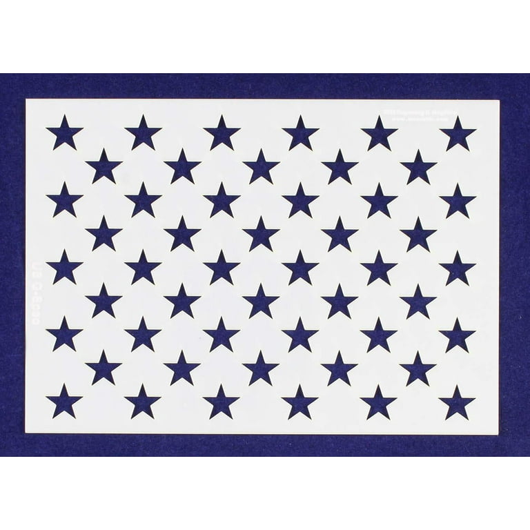 50 Star Field Stencil - US/American Flag - G-Spec - 7.08 50-star-field-stencil-us-american-flag-g-spec-7-08-h-x-10-l-walmart-com