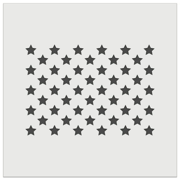 50 Stars to the American Flag USA United States DIY Cookie Wall Craft Stencil - 11.5 Inch