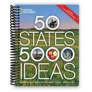 50 States, 5,000 Ideas Where to Go, When to Go, What to See, What to Do Spiral Bound