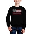 thumbnail image 1 of 50 States Usa Flag - Boy's Word Art Crewneck Sweatshirt, 1 of 3