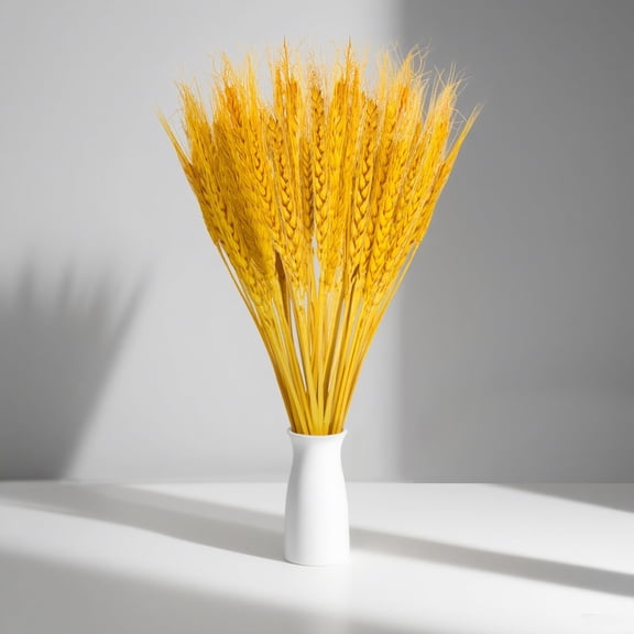 50 Stems Dried Wheat Stalks - Wheat Straw for Vases 13.3 in