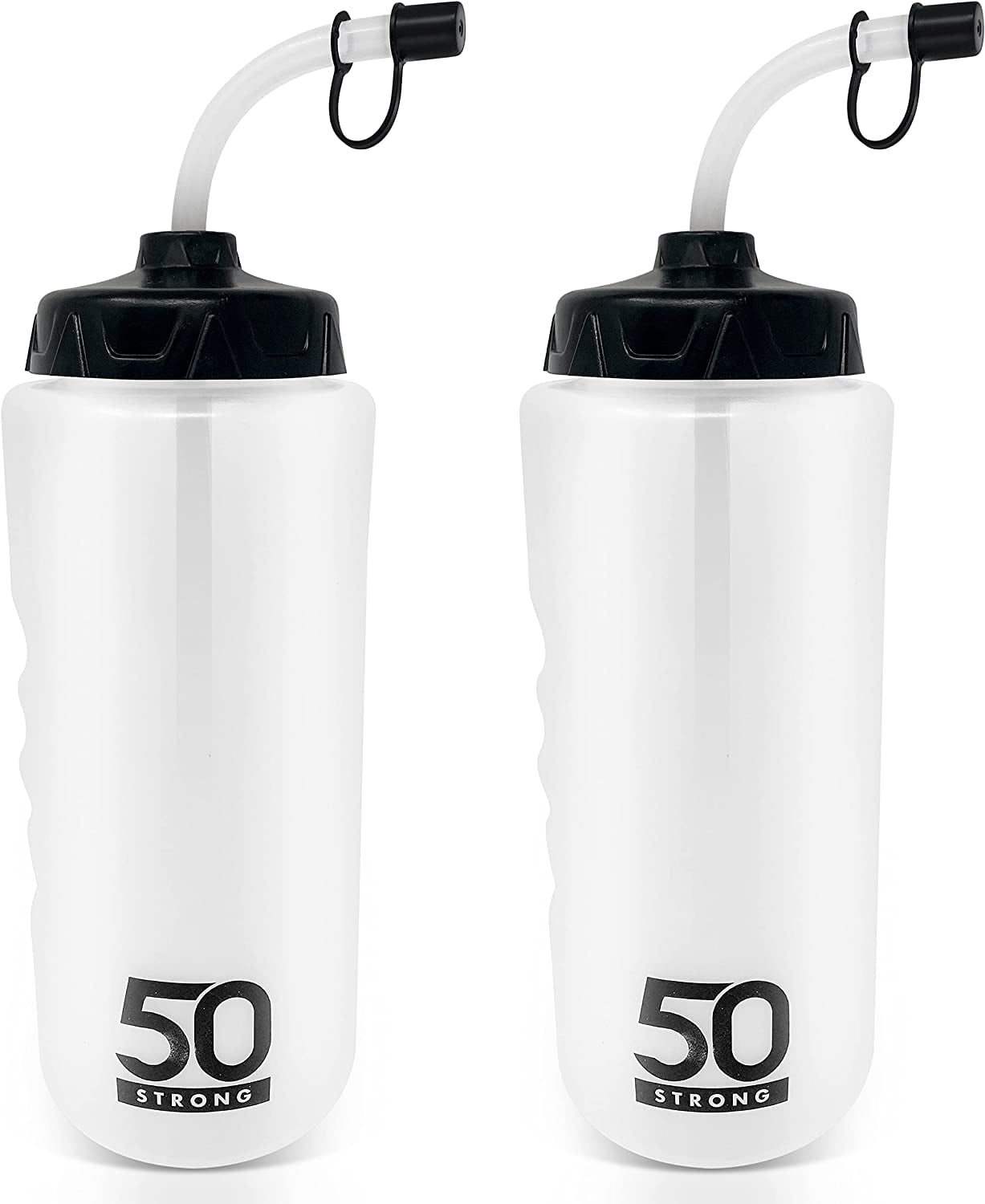 50 Strong Brand Sports Squeeze Water Bottles - Set of 6 - Team Pack – 22  oz. BPA Free Bottle Easy Open Push/Pull Cap – Multiple Colors Available