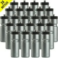thumbnail image 1 of 50 Strong Bulk Silver Water Bottles, 24 Bottles Included, 22 oz. BPA-Free Easy Open with Pull Top Cap, A, Reusable Plastic Water Bottles for Adults & Kids, Top Rack Dishwasher Safe, 1 of 8