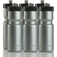 thumbnail image 1 of 50 Strong Silver Sports Squeeze Water Bottles - Set of 6 - Team Pack – 22 oz. BPA Free Bottle Easy Open Push/Pull Cap, 1 of 3