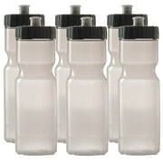 50 Strong Sports Squeeze Water Bottle Team Pack - Includes 6 Bottles - 22 oz. BPA Free