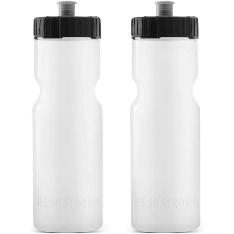 50 Strong Sports Squeeze Water Bottle Two Pack - 22 oz. Bottles