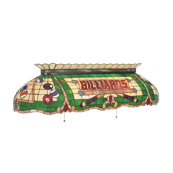 RAM Game Room Traditional Style 50" Tiffany Billiard Light with Copper Foil Construction