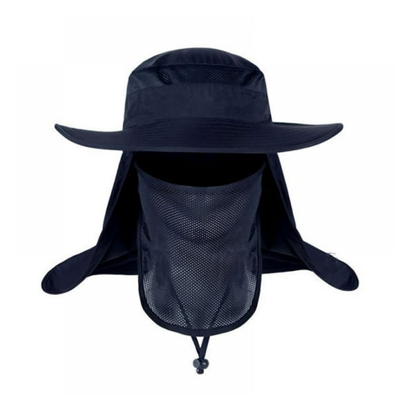 50+ UPF Fishing Cap with Ear Neck Flap Cover,Outdoor UV 360 Degree Face Protection Waterproof Quick Dry Sun Hat Visor Neck Cover Cap For Hiking Fishing