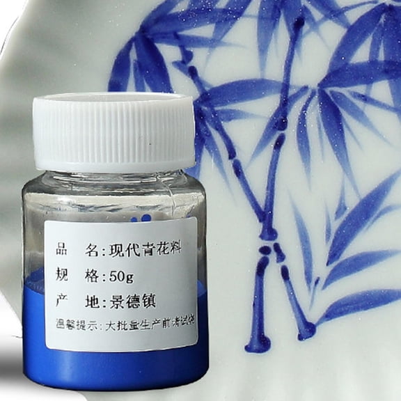 50 Underglaze , DIY Painted Hand Painted Glaze, Color Glaze Jingdezhen Pigment Toner Ceramic Coloring Art , Blue