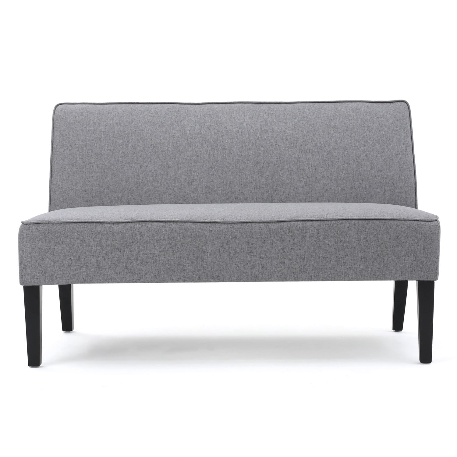 50" Upholstered Loveseat Sofa Modern 2 Seater Couch with Birch Wood Legs, Linen Fabric Small Space Sofa for Living Room Bedroom Office, Grey