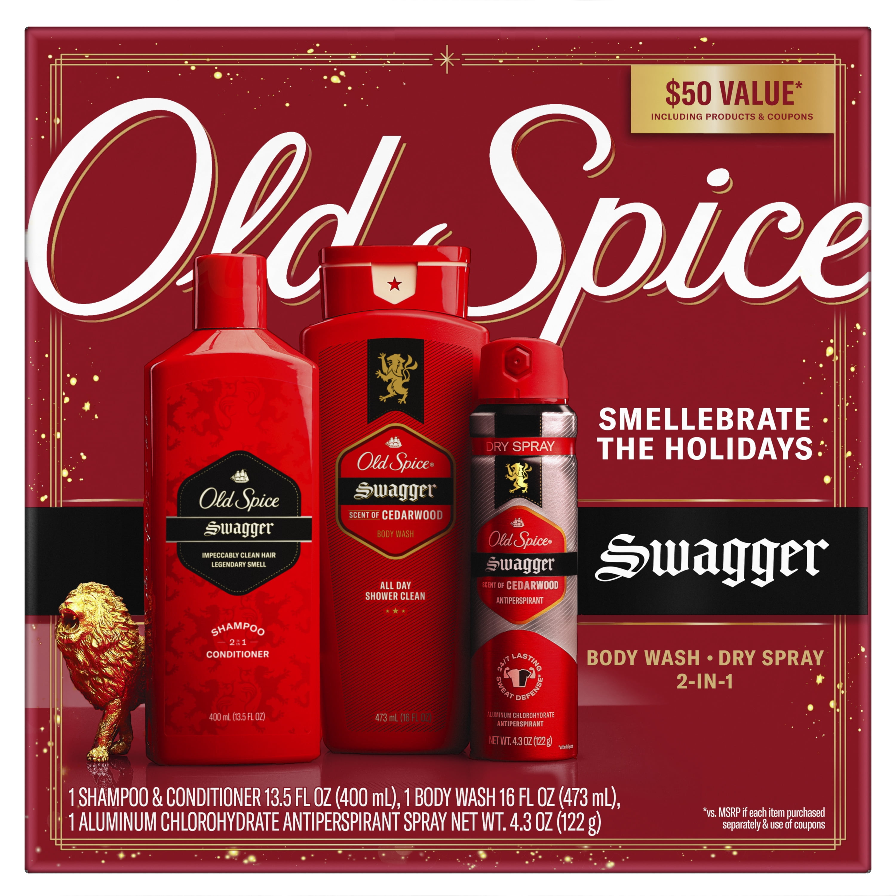 Old Spice Swagger Holiday Men's Gift Pack - Walmart.com