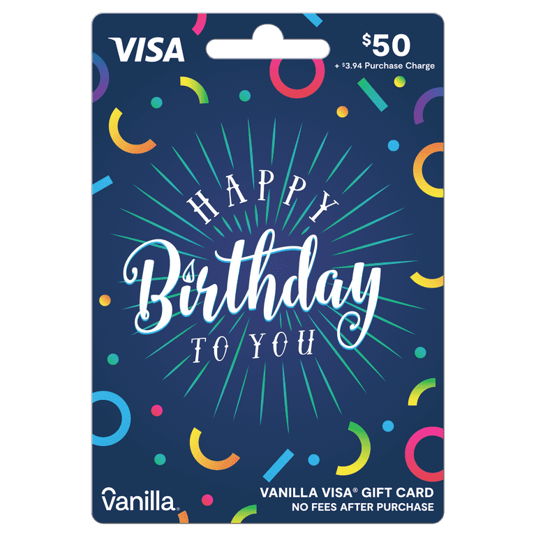  Visa $50 Balloons Gift Card (plus $4.95 Purchase Fee