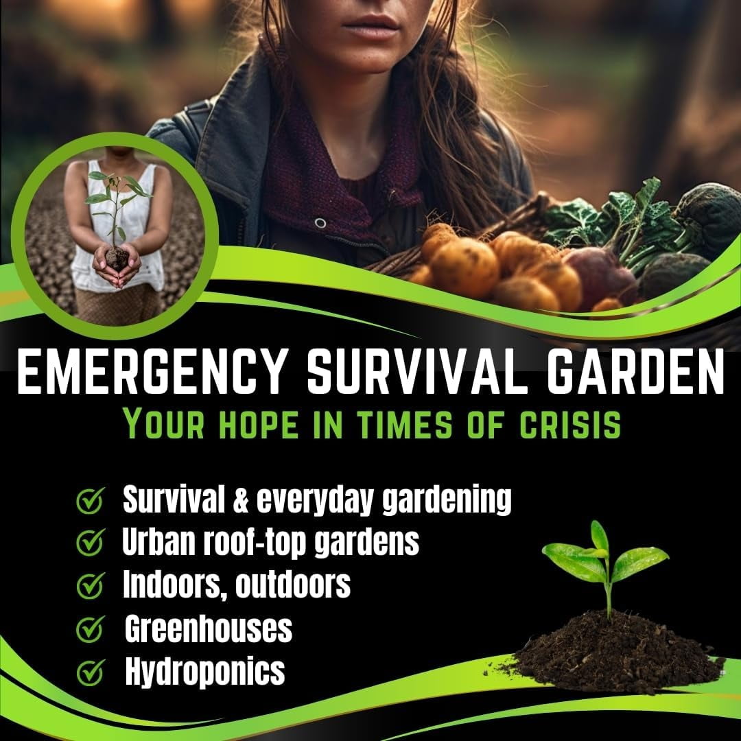 50 Vegetable & Herb Seeds Variety Pack - 25,000 Seeds - Long-Term Storage - Non-GMO Heirloom Open-Pollinated Gardening Seeds for Planting Vegetables & Herbs - Waterproof Packaging