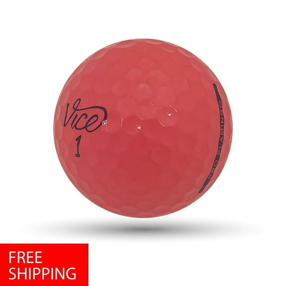Pre-Owned 50 Vice Pro and Pro Plus Red 4A - near Mint - Used Recycled Golf Balls, by Mulligan Golf Balls