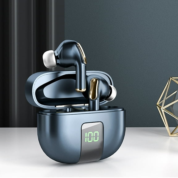 Viflosae Bluetooth Headphones True Wireless Earbuds LED Power Display Earphones With Wireless Charging Case IPX5 In-Ear Earbuds For Smart Phone Electronics Gadgets