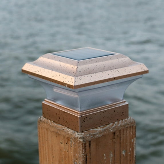 Viflosae Solar Post Lights Outdoor Fence Cap Light For Posts Patio Garden Decoration White Lighting Black,Lighting Solar Outdoor Post Cap Lights Light For Fence Sal