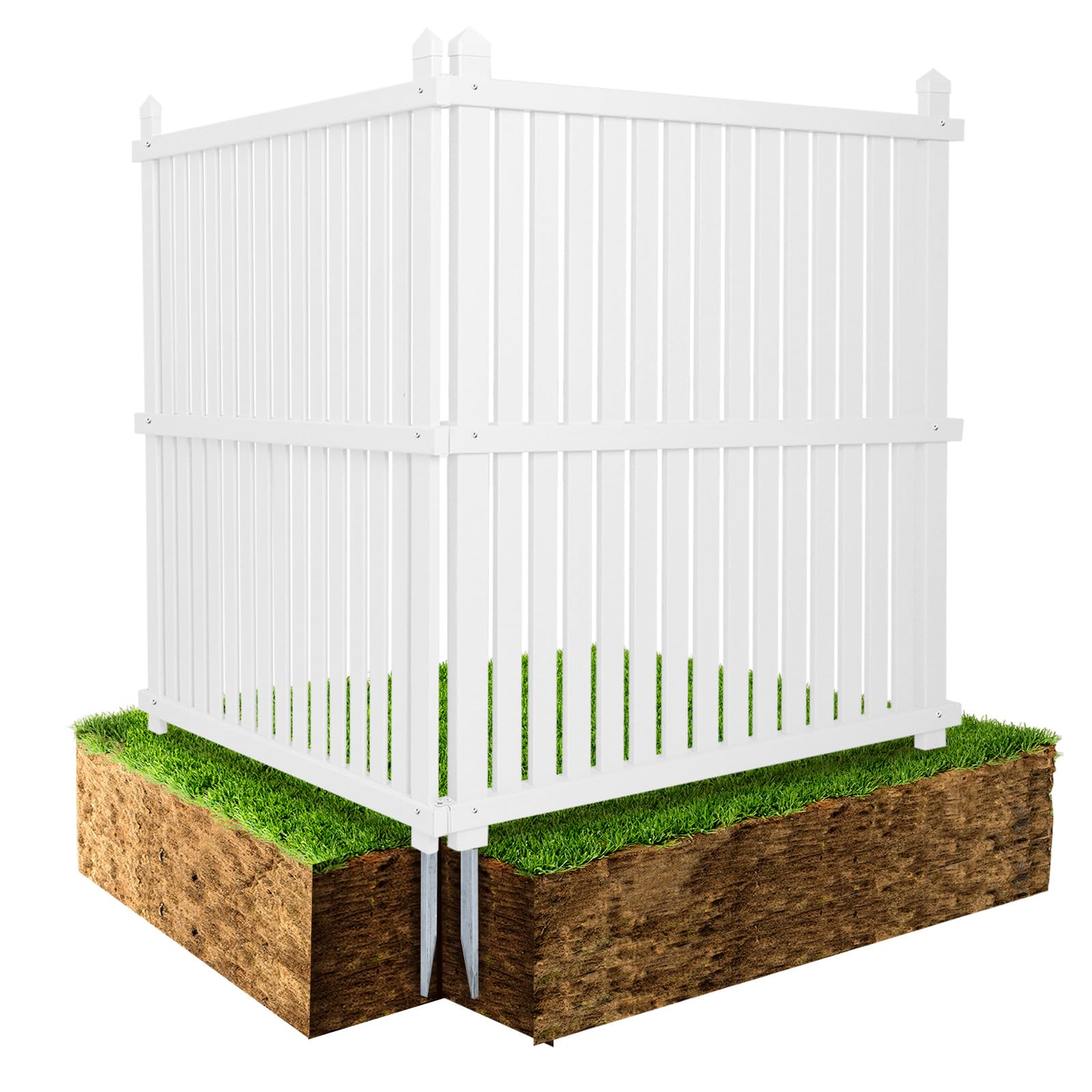 50"W X 50"H Outdoor Air Conditioner Fence Privacy Screen with Metal