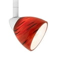 thumbnail image 1 of 50 Watt Glass Ceiling Track Light with Swirl Design, Red - Saltoro Sherpi, 1 of 5