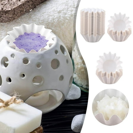 50 Wax Melt Warmer Liners Reusable And Leakproof Liners Wax Tray For Scented Wax Candles & Holders Easy To Use