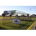 thumbnail image 1 of 50' Wheelhouse Batting Cage w/ L-screen and #36 knotted nylon netting, 1 of 1