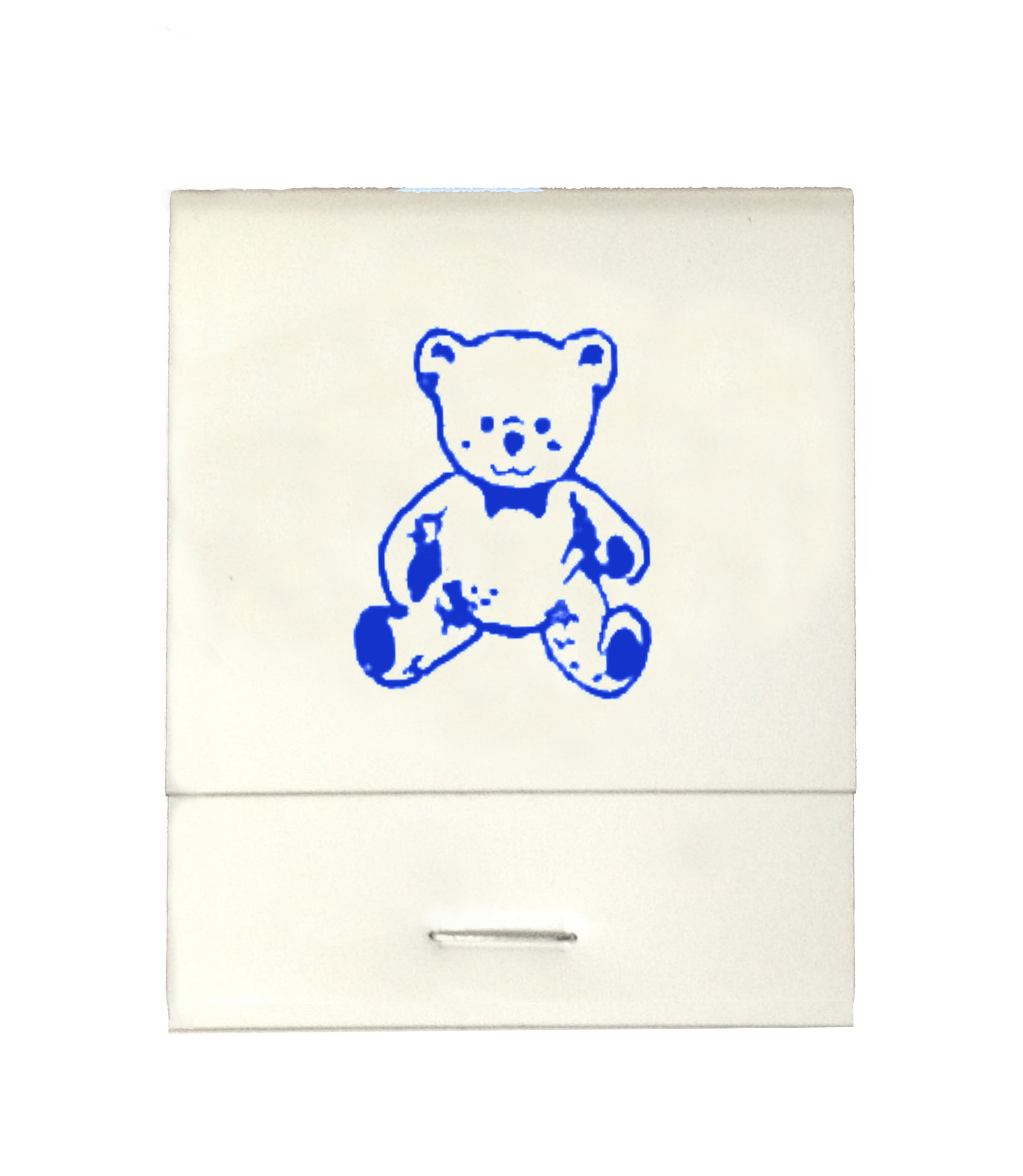 50 White 20 Strike Matches with Printed Bear in Royal Blue Matchbooks ...