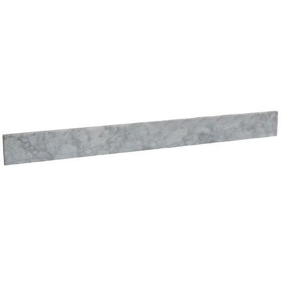 50" White Cararra Marble Backsplash