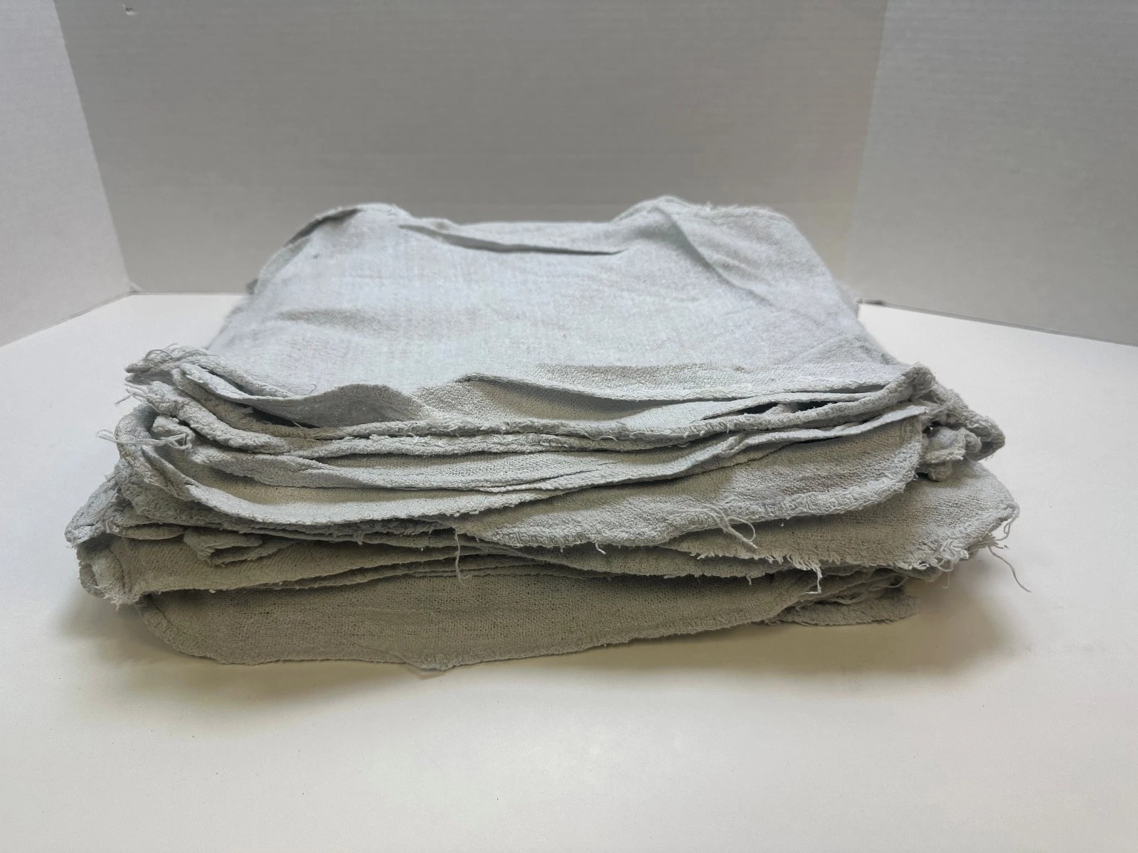 50 White Shop Towels 12 X 14 Cleaning Cotton Rags Absorbent Wipers Buy More Save