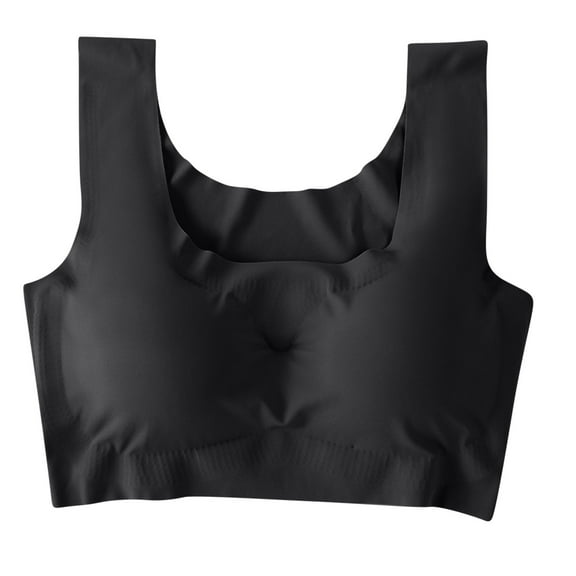 Up to 50% off Women Bras, Xunlbb Bra for Women Bra for Seniors Front Closure Bras Wire-Free Front Button Closure Comfortable Bra, Bra for Women(Black,XXL)