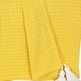 thumbnail image 1 of 50" X 60" Yellow Woven Cotton Throw Blanket with Tassels, 1 of 6