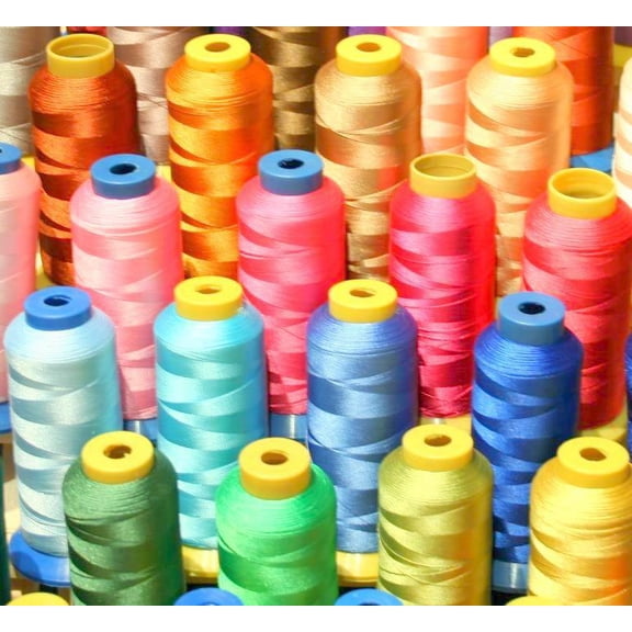 50 X-LG CONE POLY MACHINE EMBROIDERY THREADS FOR SINGER