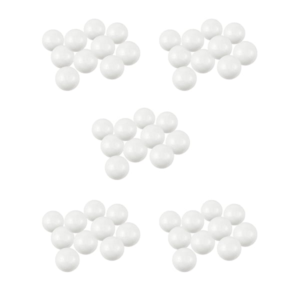 50 X  Modelling Craft Polystyrene Foam Ball Sphere 6cm---White
