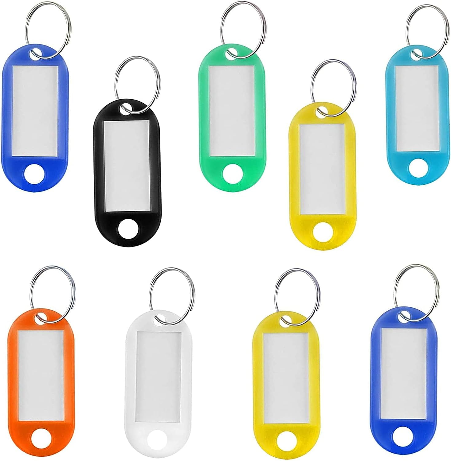 50 X New Quality Key Tagskey Fobs With Split Rings for Keyskey Paper