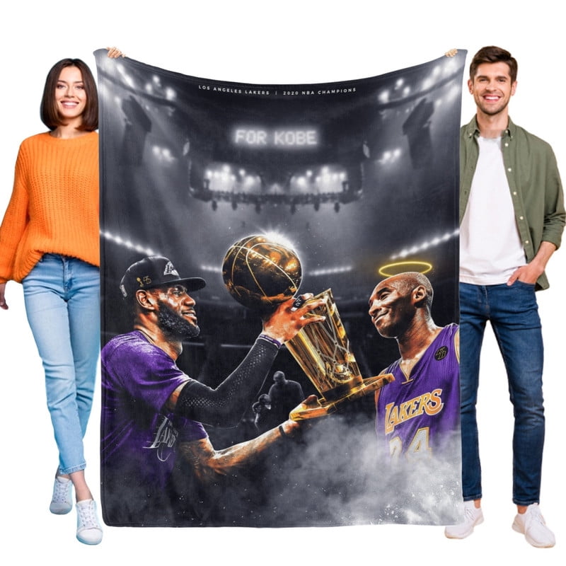 Lakers Basketball Lakers Championship Blanket 50