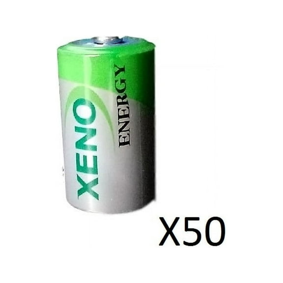 (50) XENO ER14252 1/2AA LITHIUM BATTERIES FOR TEKCELL SB-AA02SB-AA02P