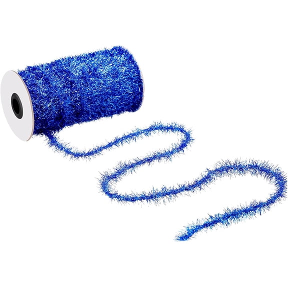 50 Yards Christmas Tinsel Garland Thin Glitter Tinsel Metallic Holiday Tinsel Garland Twist Tinsel Garland Decoration for Christmas Tree Birthday Party Wedding Decorations Supplies