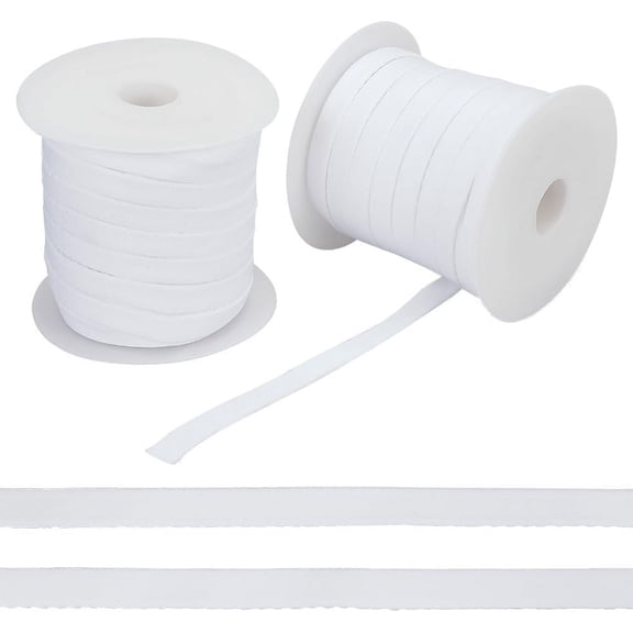 50 Yards Corset Boning Casing 3/8 inch Nylon Cover Boning Polyester Sewing Garment Accessories Bra Boning Tool for Corsets Bridal Gowns Evening Gowns Lingerie Hats White Mixed Color
