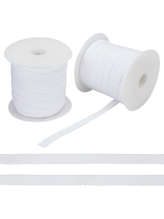 50 Yards Nylon Boning Underwire Replacement Bra Cover Band Ribbon for Sewing Accessories 1pcs Plastic Spool White 10mm for Handmade