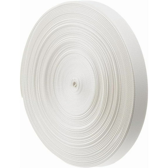 50 Yards Nylon Webbing Beige Heavy Duty Webbing Strap 1 Inch Wide Flat Straps Durable Webbing Strap for Pet Collars Dog Leash Seat Belt Backpack Outdoor DIY Gear Repair for DIY