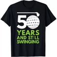 thumbnail image 1 of 50 Years And Still Swinging Funny Golf Club Birthday Gift T-Shirt Unisex S-5XL Hot Trending Shirt, Vintage Birthday Gift, 1 of 3